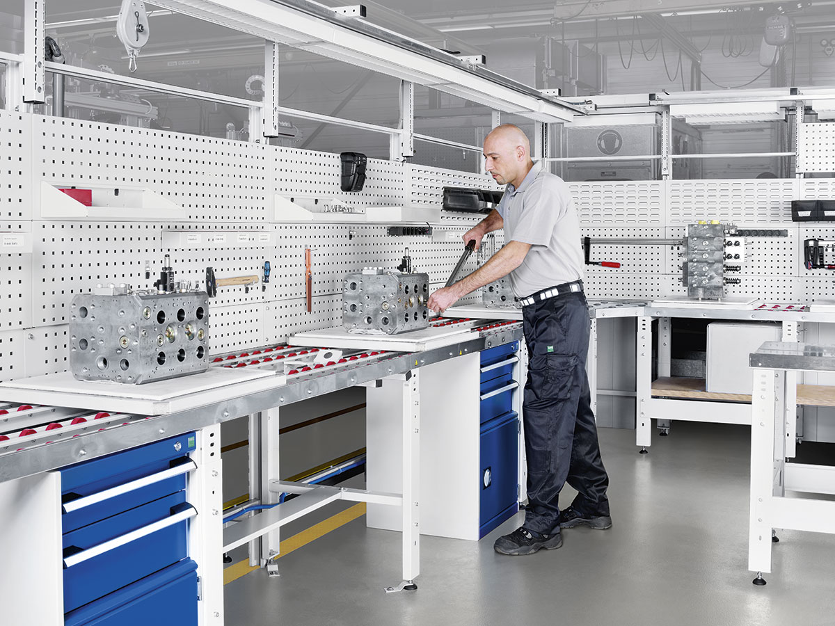 Exemple d'atelier aménagé