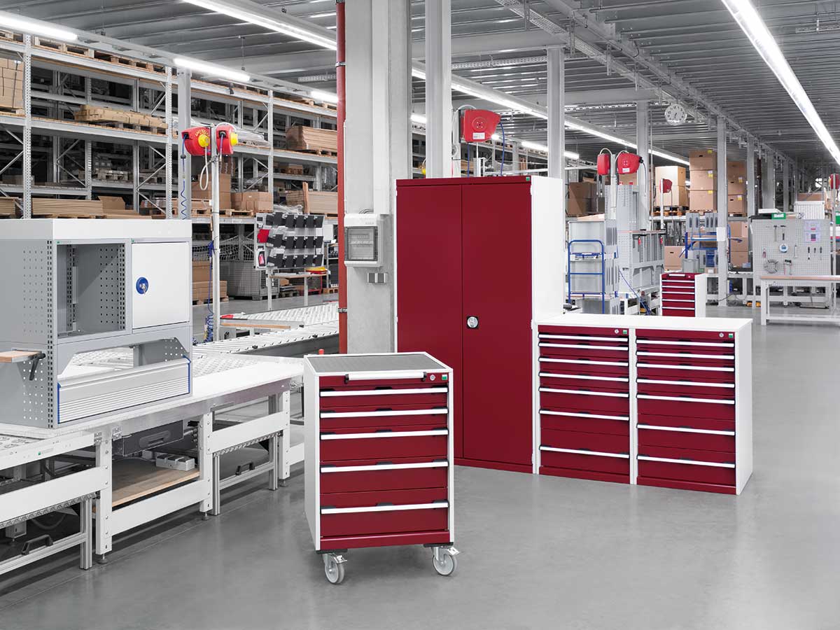 Ensemble de modules assortis pour aménagement d'atelier