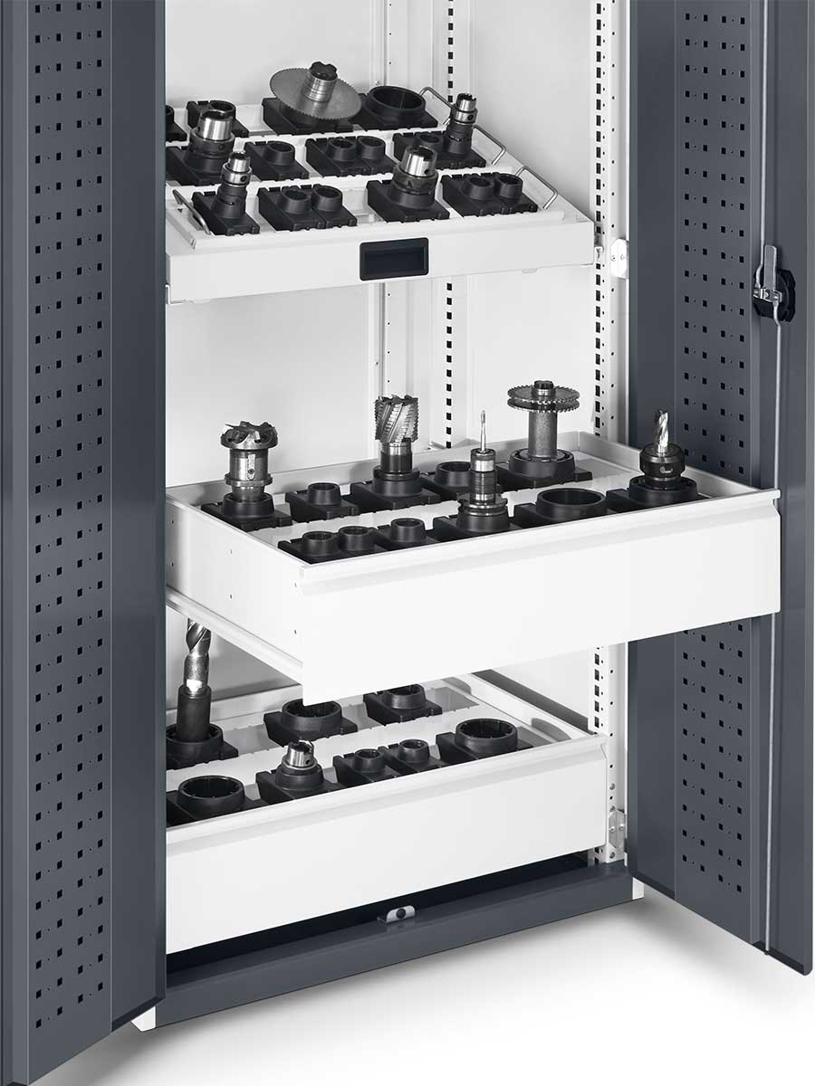 Armoire à tiroirs extensibles pour atelier